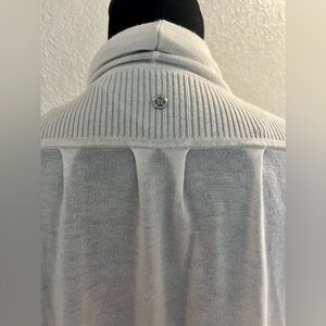 Lululemon Womens White Long Sleeve Asymmetric Open Front Cardigan Sweater